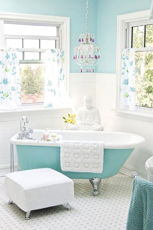 bañeras exentas color: turquesa