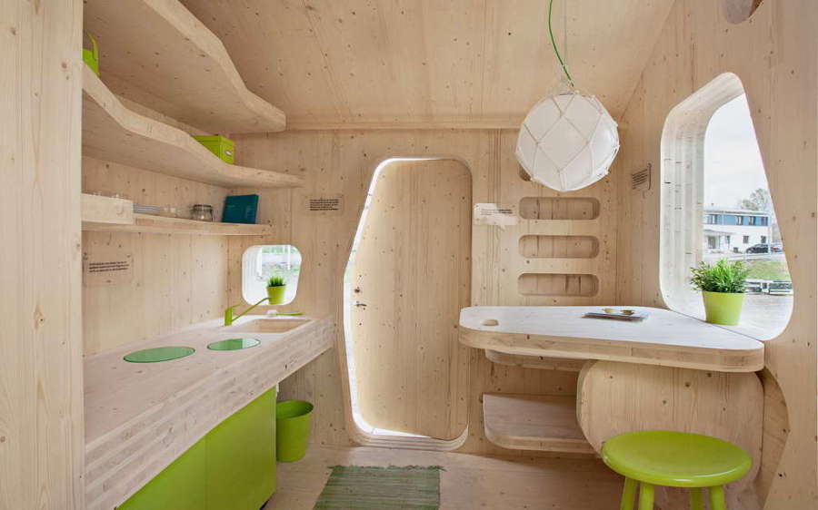 casa para estudiantes pequeña de madera