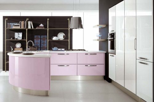 Cocinas en rosa y violeta decoracion.in