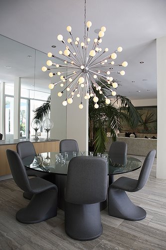Comedores con candelabros o lámparas de araña decoracion.in Elegantes diseño Lámparas