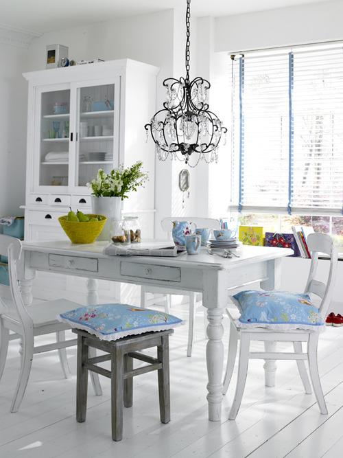Decorar comedor: blanco con toques de color decoracion.in Comedores en color turquesa
