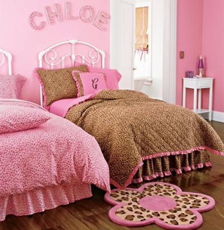Rosa y Marrón para el Dormitorio de las Niñas - Pink and Brown