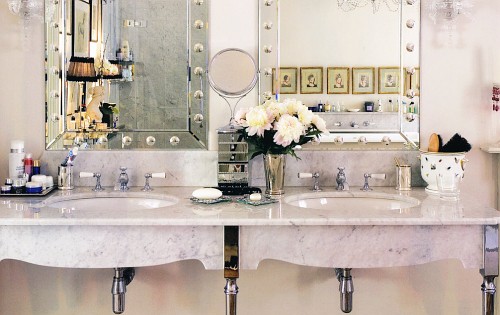 ideas de espejos para baños actuales
