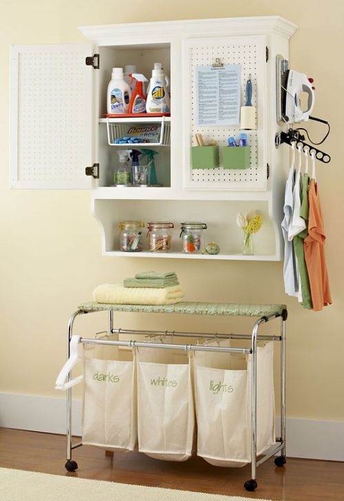 ideas para organizar el cuarto de lavado y plancha en casa
