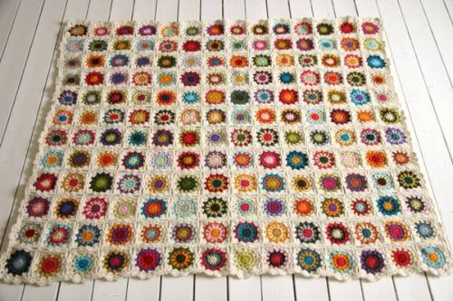 Manta hecha en Crochet | Decoracion.