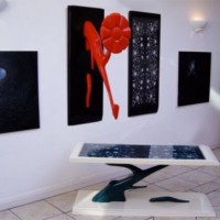 muebles : Mesa de Café en la Pared mesa cafe pared 1 200x200 Mesa de Café en la Pared