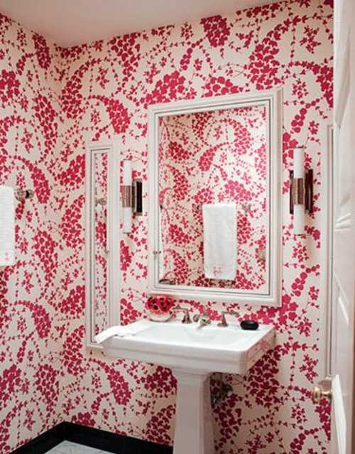Decoración e ideas para mi hogar: lindos baños con papel tapiz