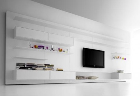 Pared Modular y Soporte para TV