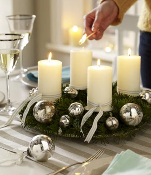 Decoración con velas. Decoración con velas.