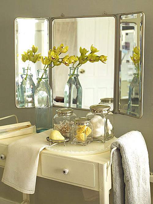 bonitos espejos para decorar baños