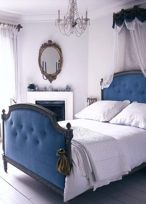 dormitorio color azul